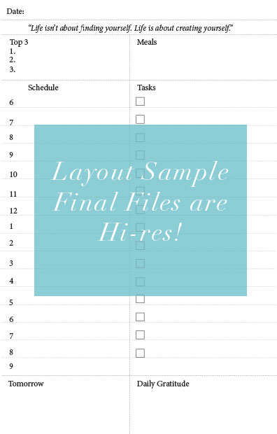 Daily Day Timer Printable Insert {A5 Sized} - Strange &amp; Charmed ...