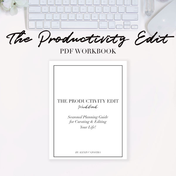 The PRODUCTIVITY EDIT PDF Workbook