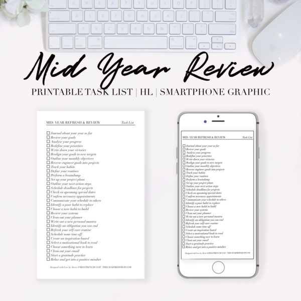 Mid Year Refresh & Review Task List {FREE PLANNING PRINTABLE}
