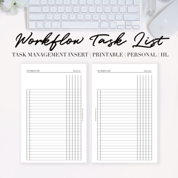 Workflow Task List {Printable PDF}