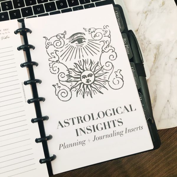 Astrological Insights Insert Bundle PDF Printable Inserts