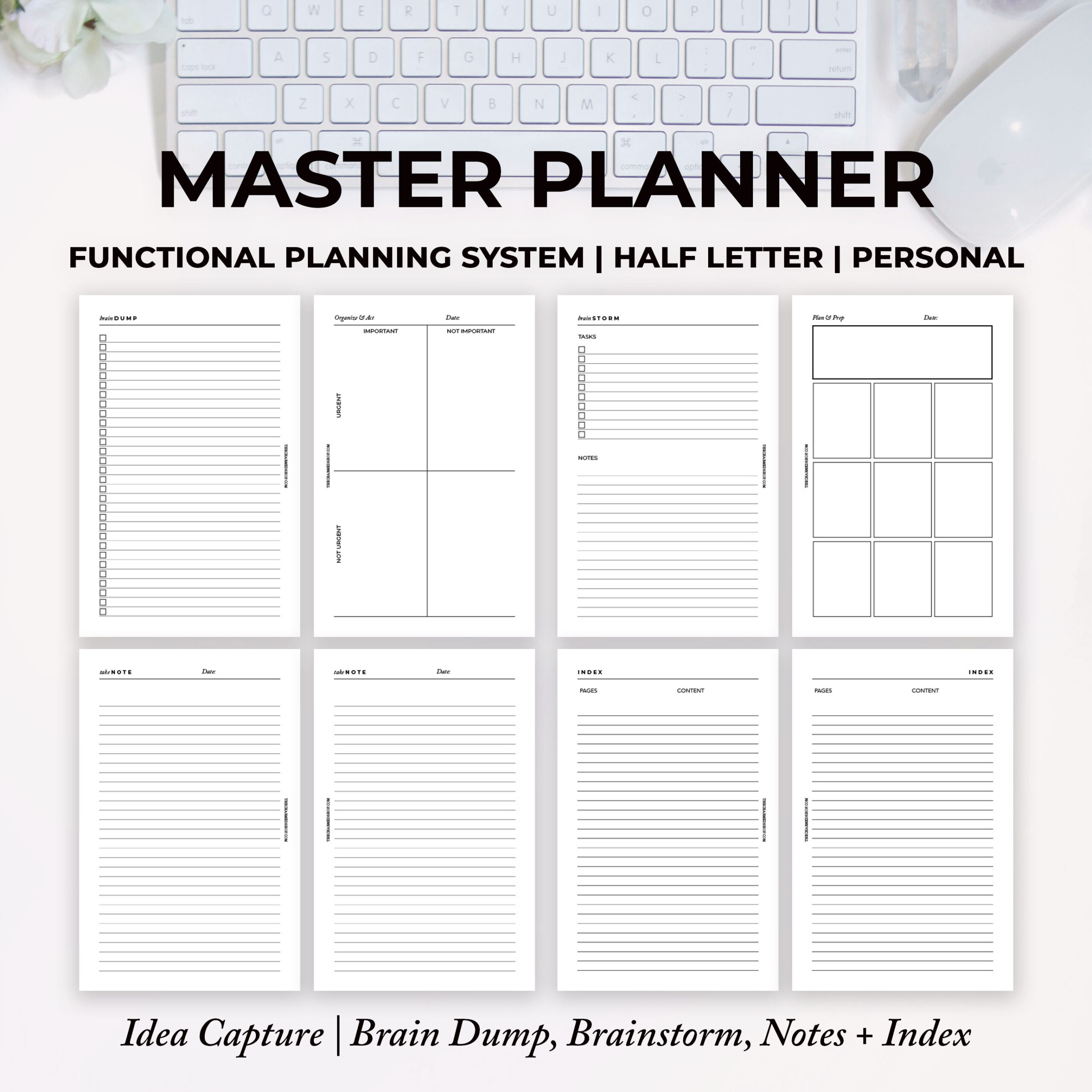 2024 Master Plan System {Printable PDF Planner} - The Charmed Shop