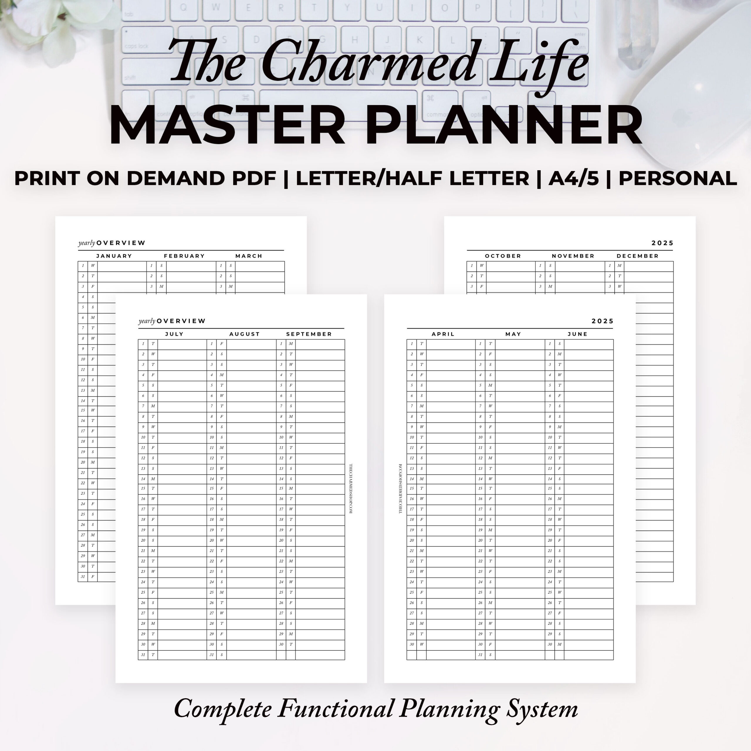 2025 Master Plan System {Printable PDF Planner} - Image 4