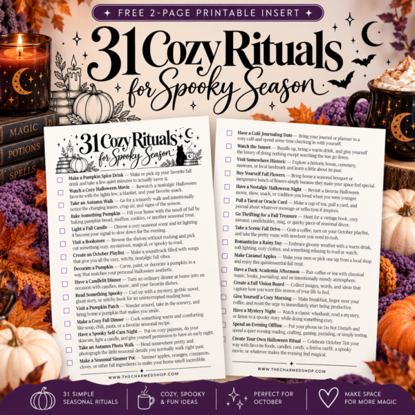31 Cozy Rituals for Spooky Season {PDF Insert]