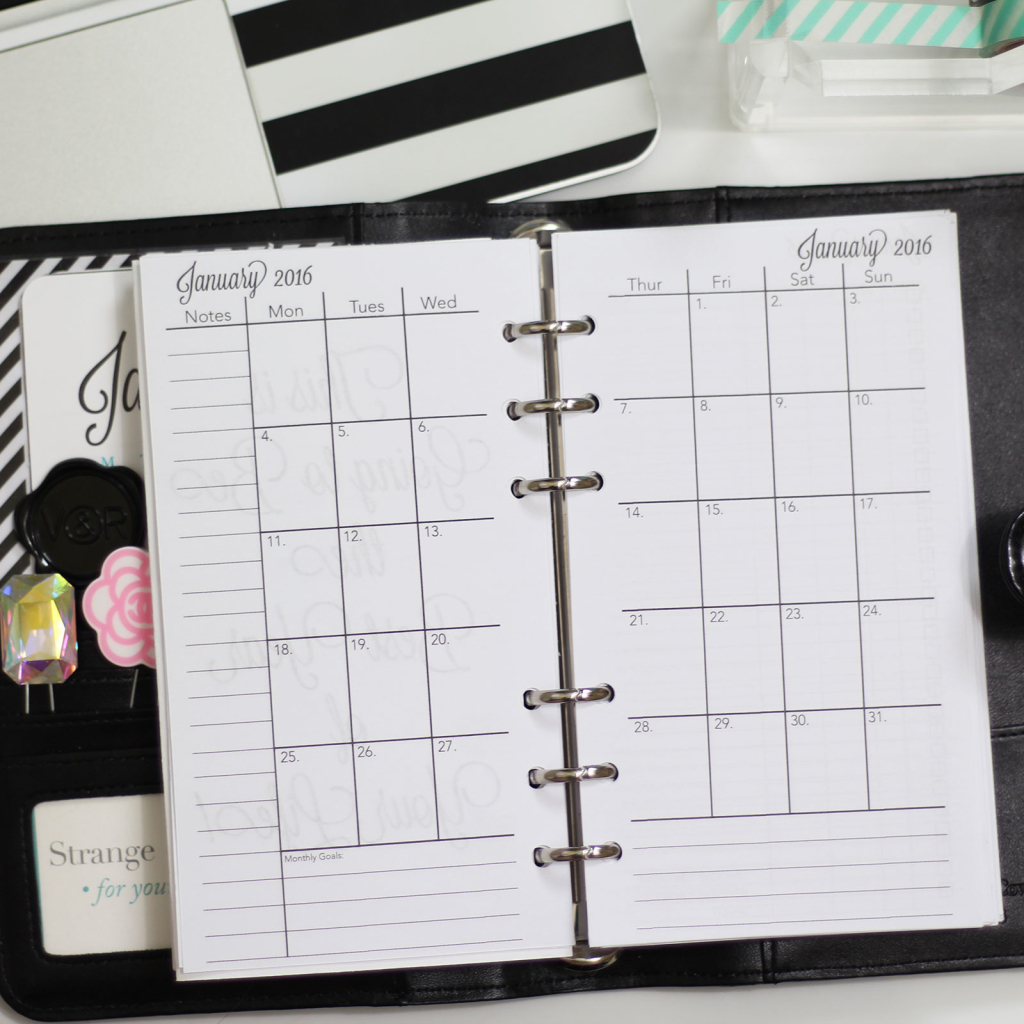 How to Organize Your Filofax for 2016