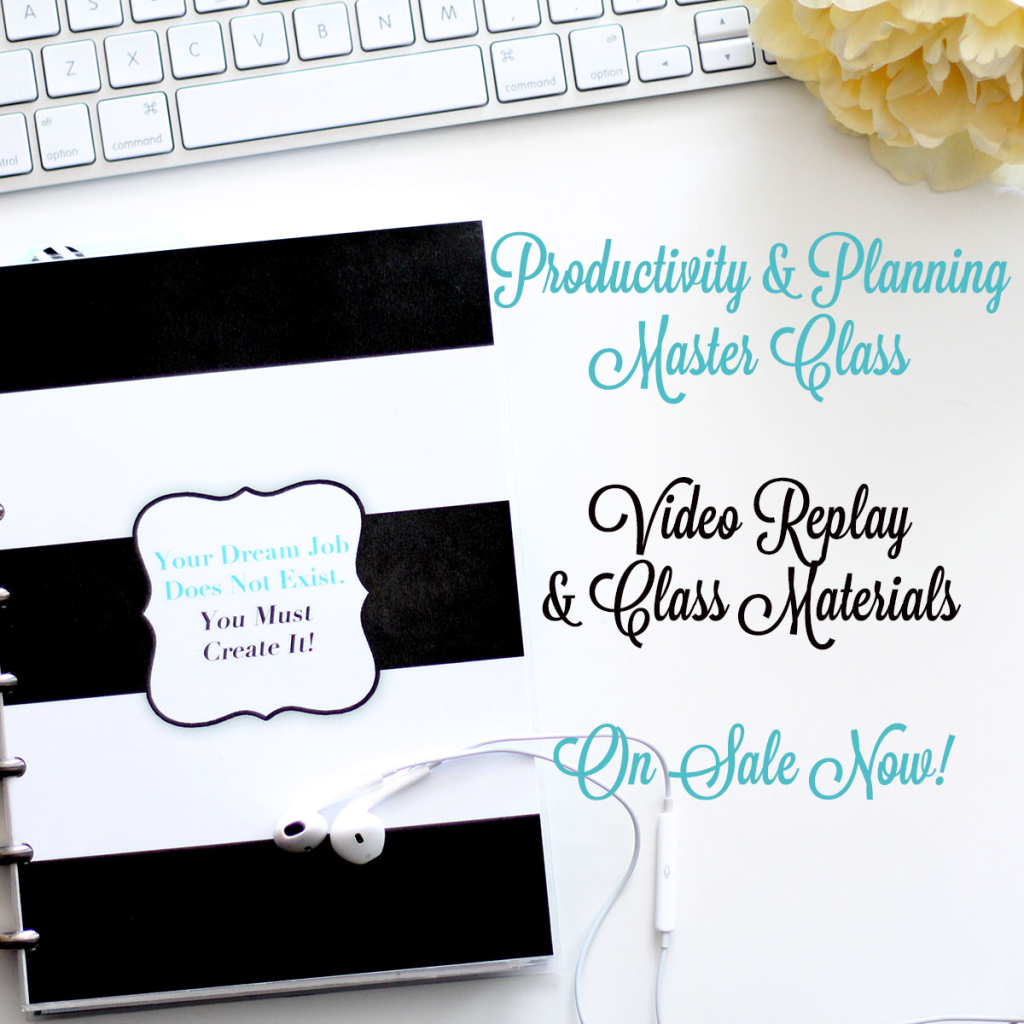 Get My Productivity & Planner Master Class Today!