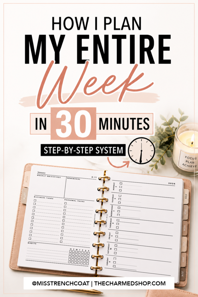 How I Plan My Entire Week in 30 Minutes (Step-by-Step System) - Strange ...